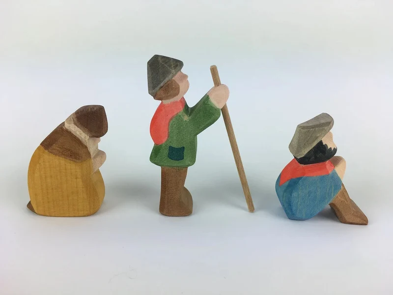 Ostheimer Hirtengruppe Miniatur - Weihnachtskrippe