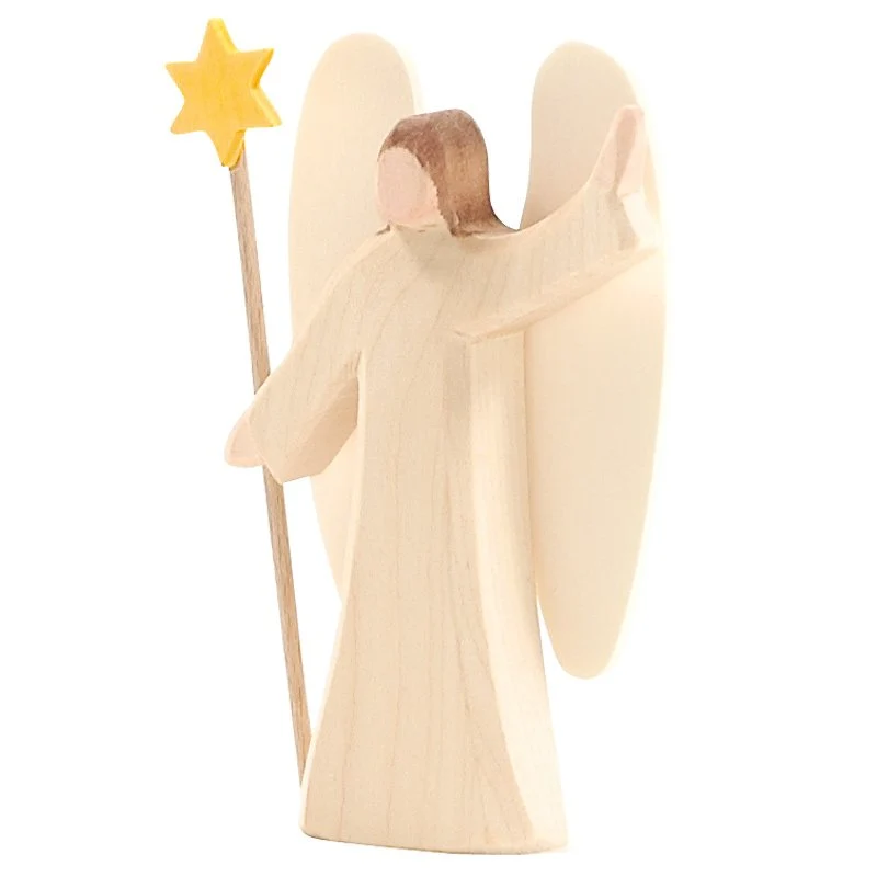 Ostheimer Engel mit Stern Miniatur - Weihnachtskrippe