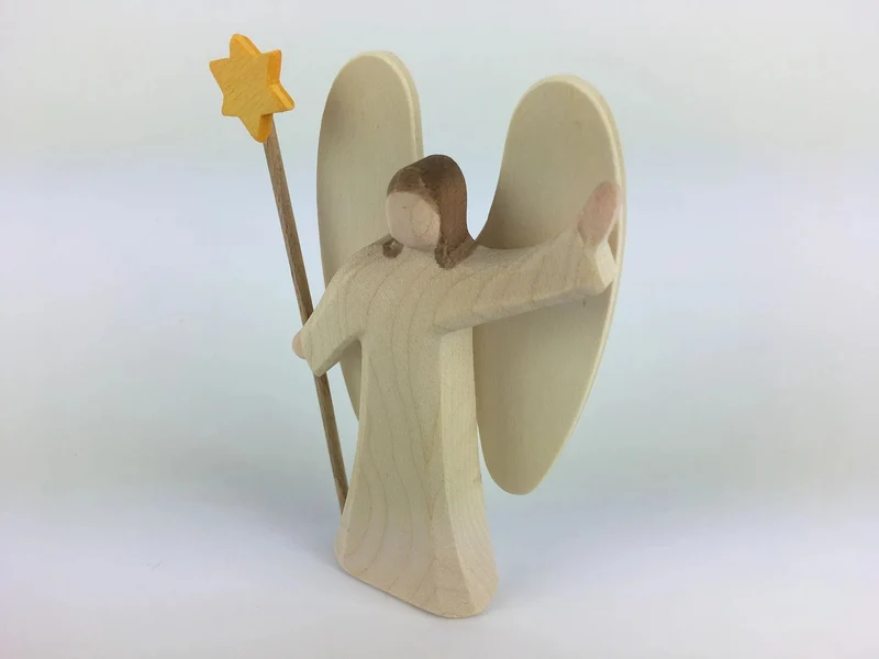 Ostheimer Engel mit Stern Miniatur - Weihnachtskrippe