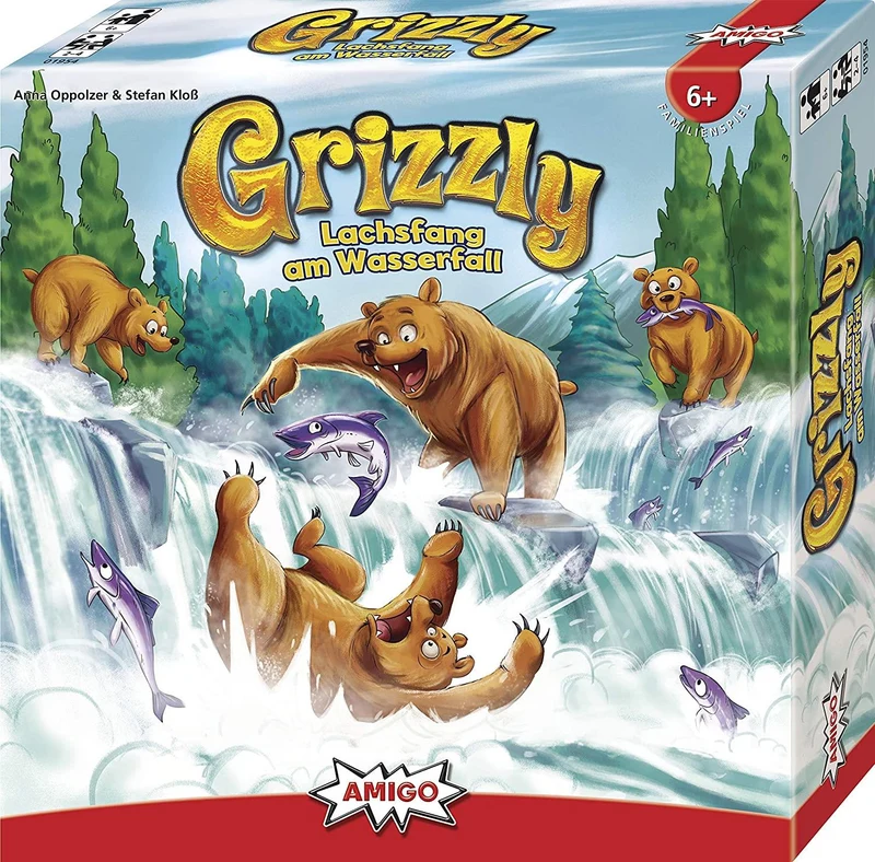 Grizzly Familienspiel – Turbulentes Brettspiel mit Lachsjagd