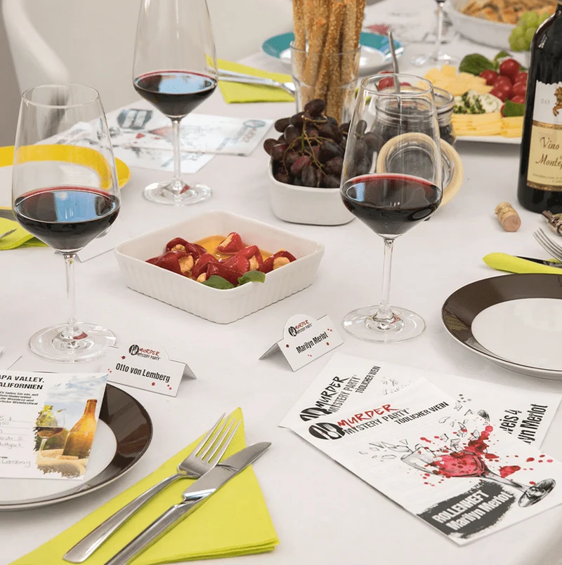 Murder Mystery Party - Tödlicher Wein - Das Krimi-Dinner für zu Hause