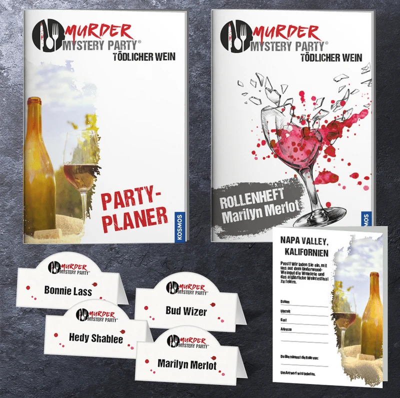 Murder Mystery Party - Tödlicher Wein - Das Krimi-Dinner für zu Hause