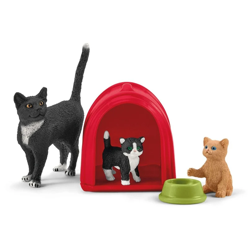 Spielspaß für niedliche Katzen – Schleich Farm World Set mit drei Kätzchen