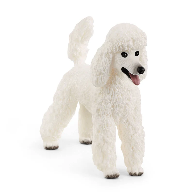 Pudel Spielfigur mit lockigem Fell – Schleich Farm World Hundefigur