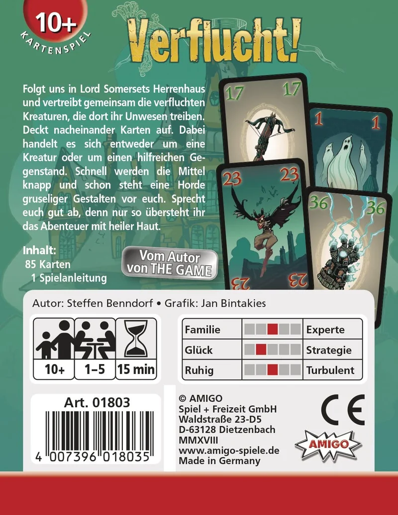 Verflucht Kartenspiel – Kooperatives Abenteuerspiel ab 10 Jahren