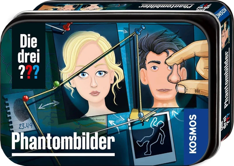 Die drei ???, Phantombilder, Detektiv-Set, Metalldose