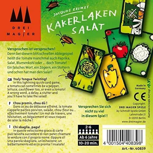 Drei Magier: Kakerlaken-Salat, Kartenspiel