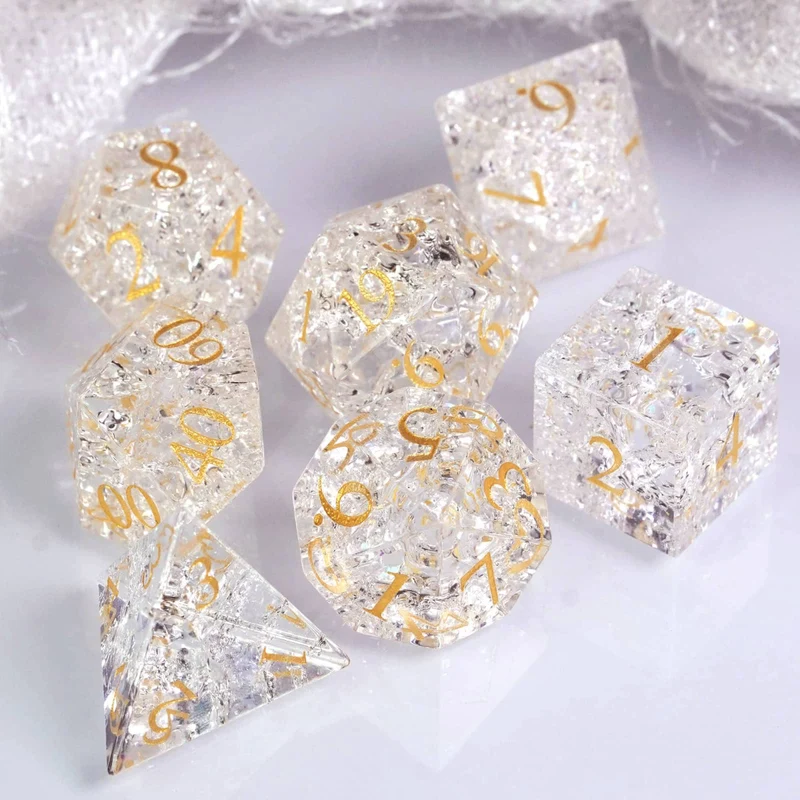 Glaswürfel Critcrack crystal white