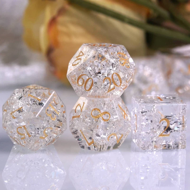 Glaswürfel Critcrack crystal white