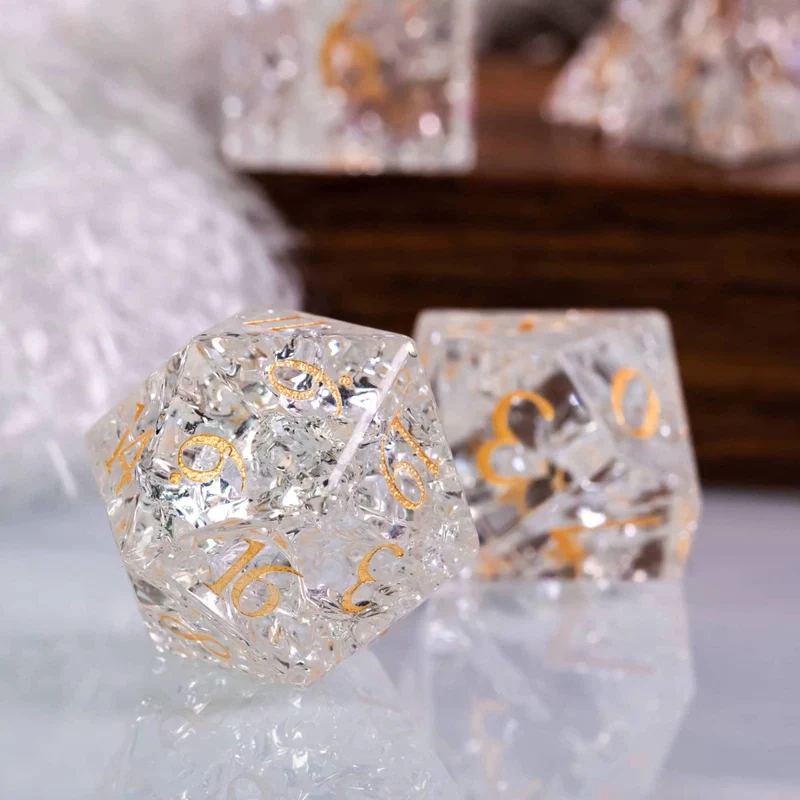 Glaswürfel Critcrack crystal white