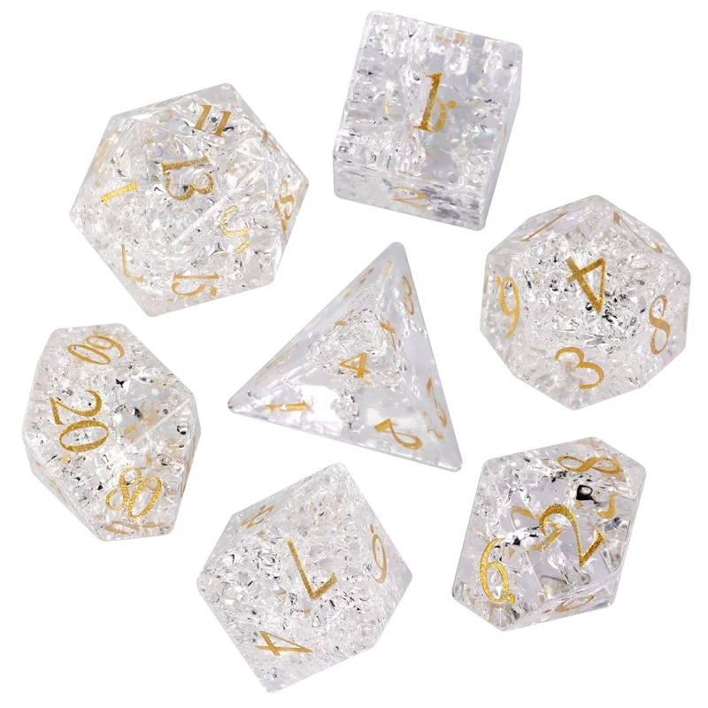 Glaswürfel Critcrack crystal white