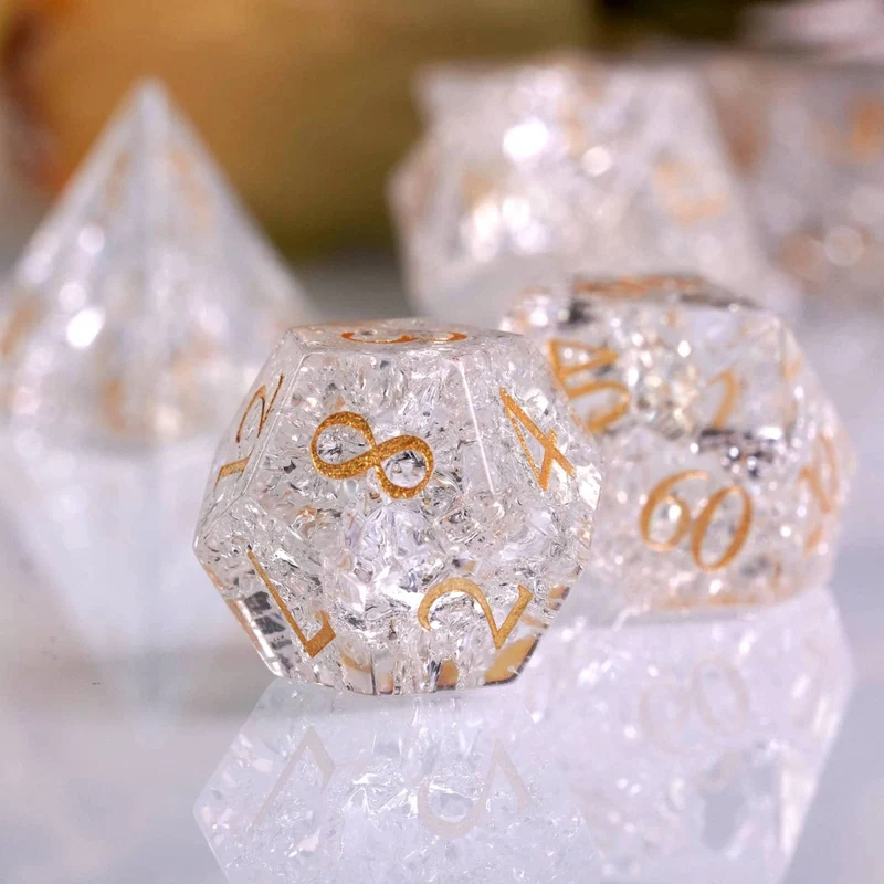 Glaswürfel Critcrack crystal white