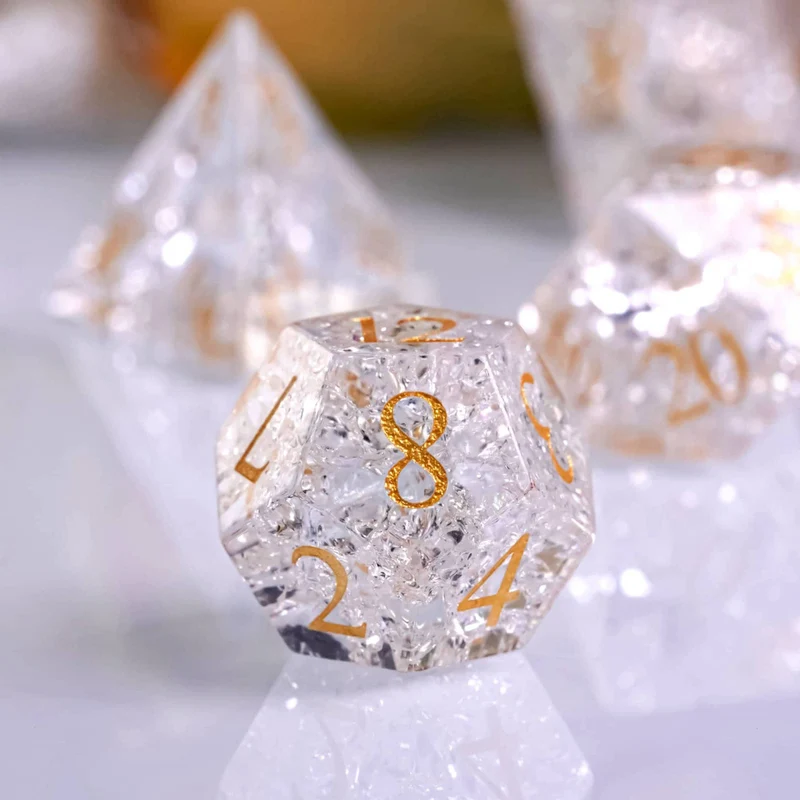 Glaswürfel Critcrack crystal white