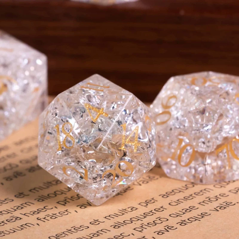 Glaswürfel Critcrack crystal white