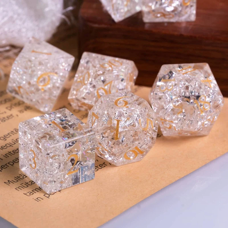 Glaswürfel Critcrack crystal white