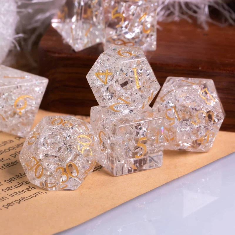 Glaswürfel Critcrack crystal white