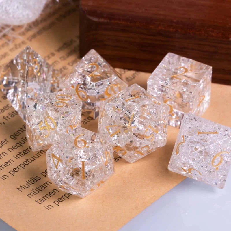 Glaswürfel Critcrack crystal white