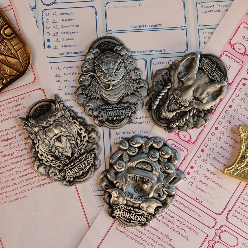 D&D Volo's Guide to Monsters Medaillen-Set mit Geschenk Box