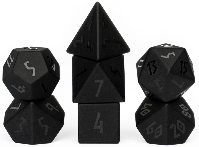 Obsidian Steinwürfel Runic