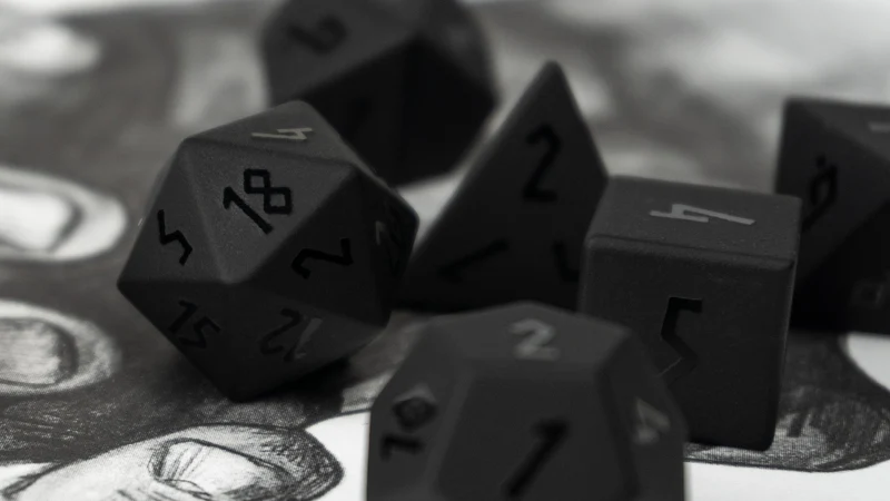 Obsidian Steinwürfel Runic