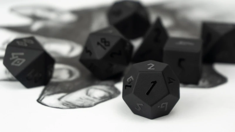 Obsidian Steinwürfel Runic