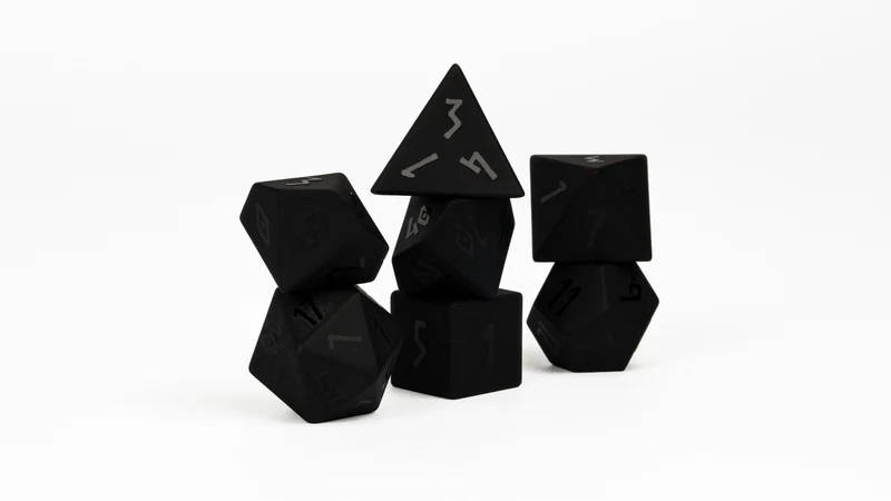 Obsidian Steinwürfel Runic