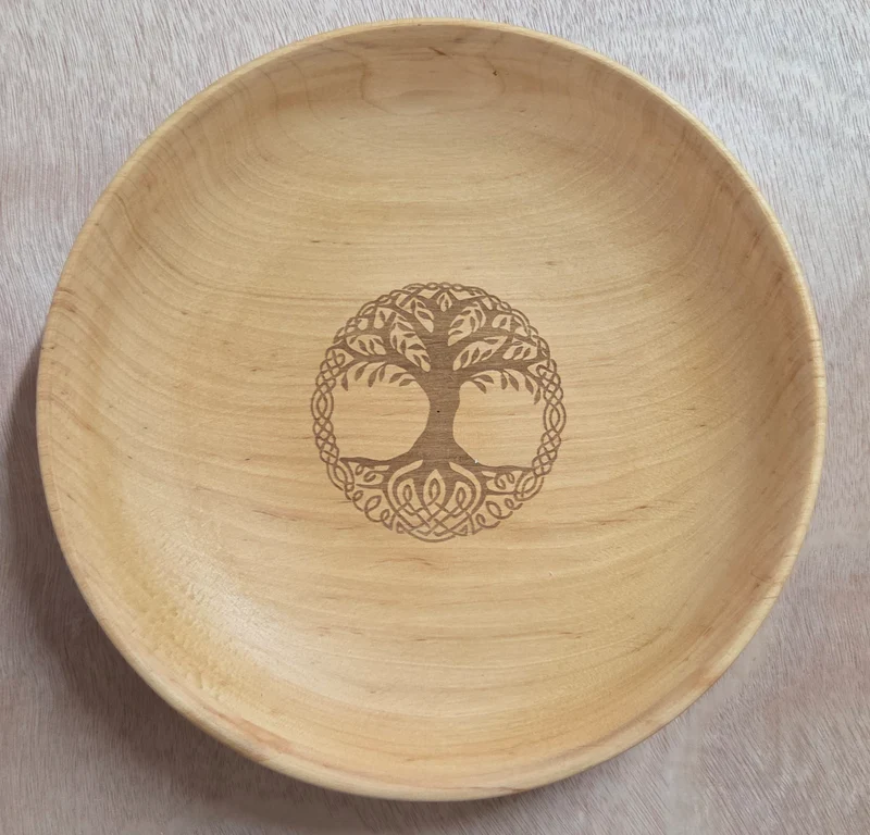 Würfelschale Yggdrasil aus Holz