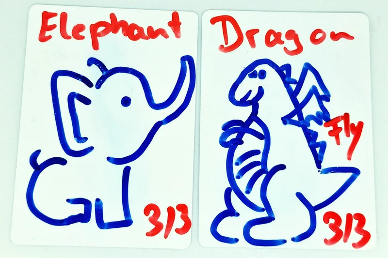 Dry Erase Blank Tokens