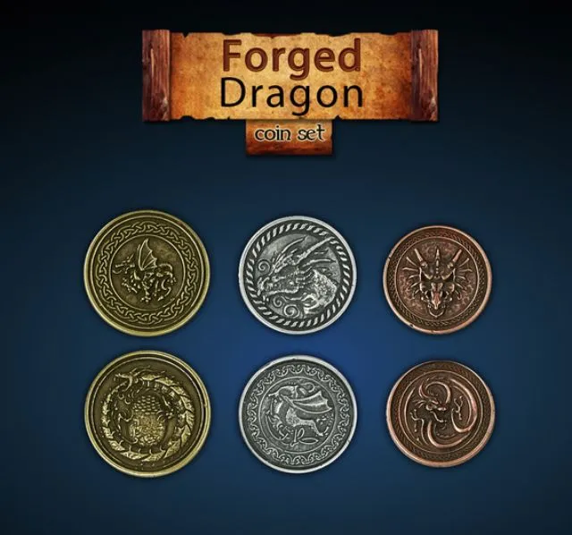 Forged Dragon Coin Set (24 Stück)