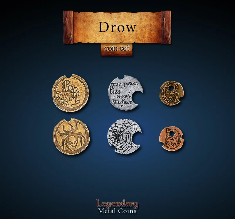 Drow Coin Set (24 Stück)