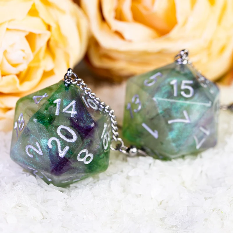 D20 / D6 Ohrringe verschiedene Farben und Formen