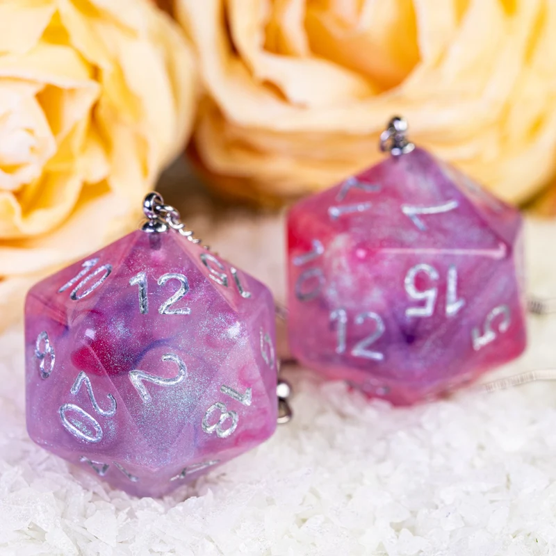 D20 / D6 Ohrringe verschiedene Farben und Formen