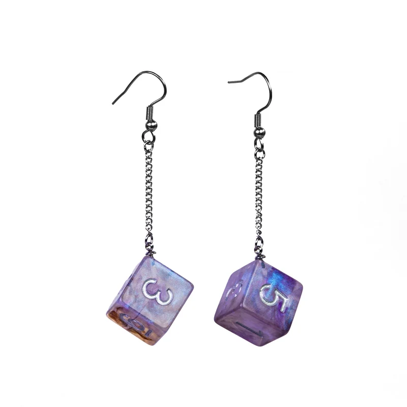 D20 / D6 Ohrringe verschiedene Farben und Formen