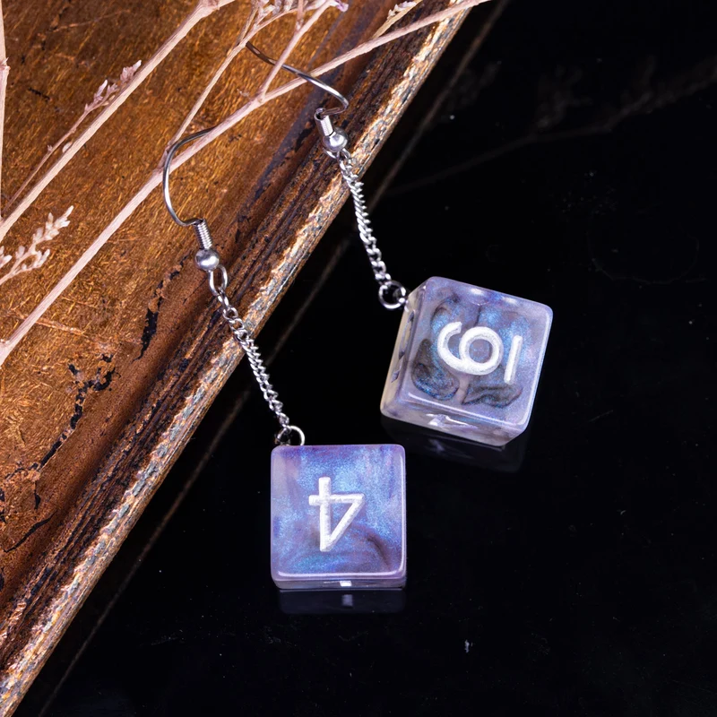 D20 / D6 Ohrringe verschiedene Farben und Formen