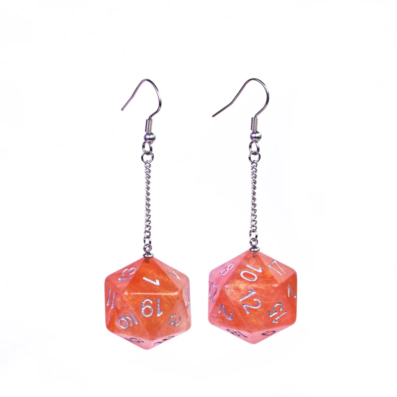 D20 / D6 Ohrringe verschiedene Farben und Formen
