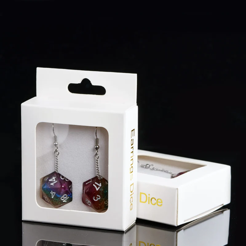 D20 / D6 Ohrringe verschiedene Farben und Formen