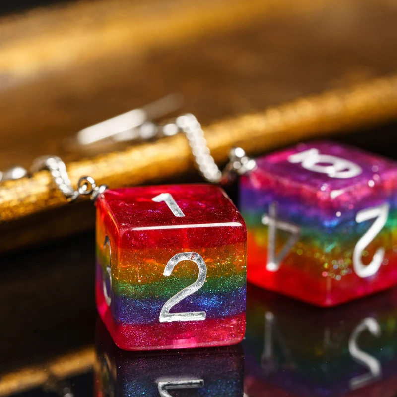 D20 / D6 Ohrringe verschiedene Farben und Formen