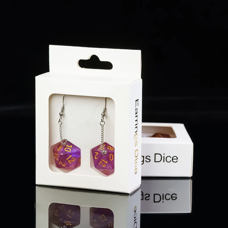 D20 / D6 Ohrringe verschiedene Farben und Formen