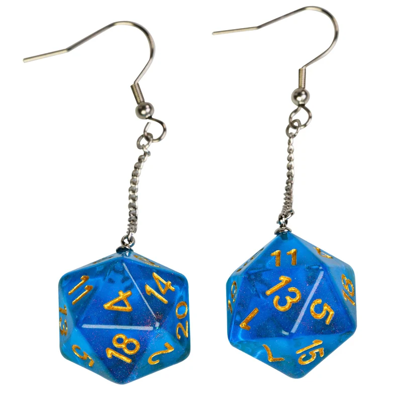 D20 / D6 Ohrringe verschiedene Farben und Formen