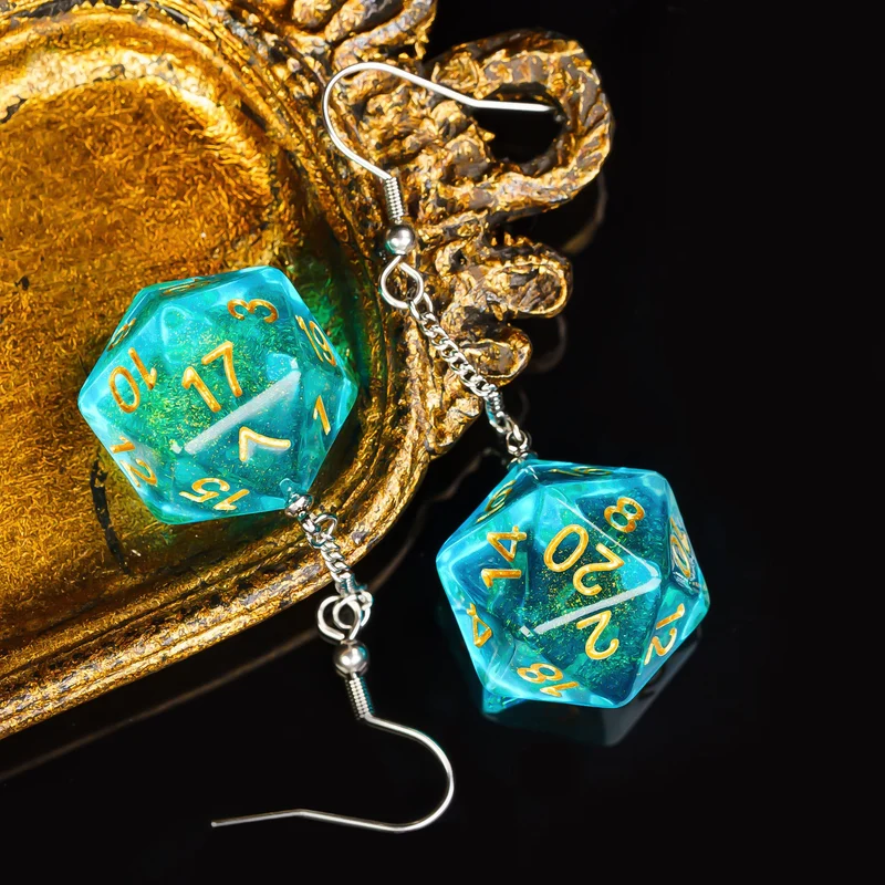 D20 / D6 Ohrringe verschiedene Farben und Formen