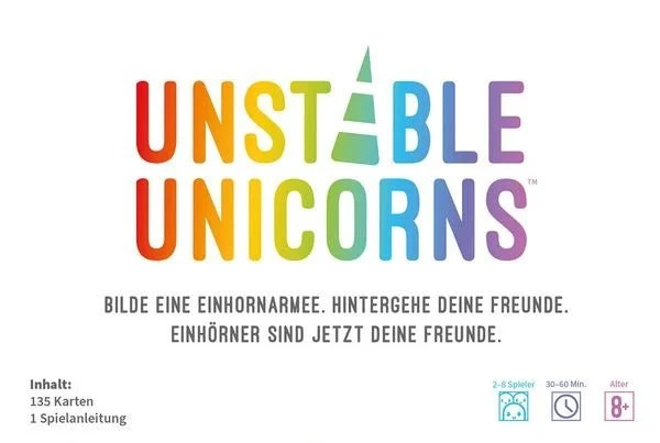 Unstable Unicorns Kartenspiel ab 8 Jahren – Asmodee