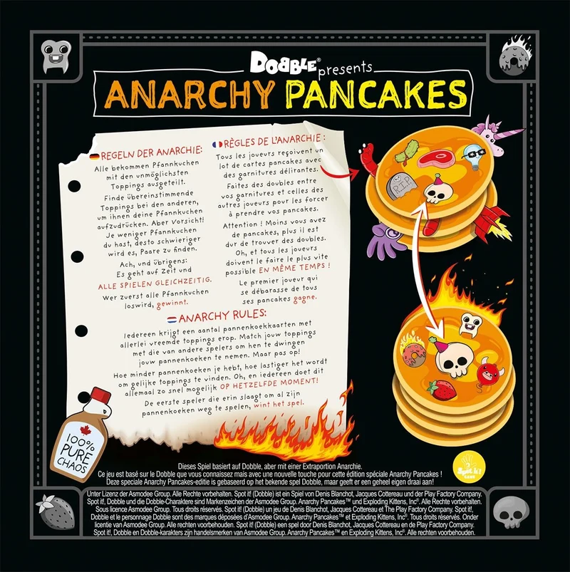 Anarchy Pancakes Partyspiel ab 8 Jahren – Dobble