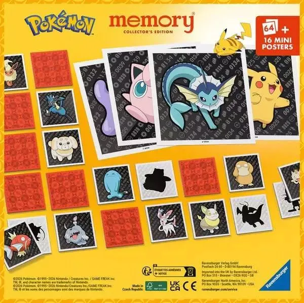Memory Pokémon Collector's Edition – Silhouetten & Farbmotive im Set
