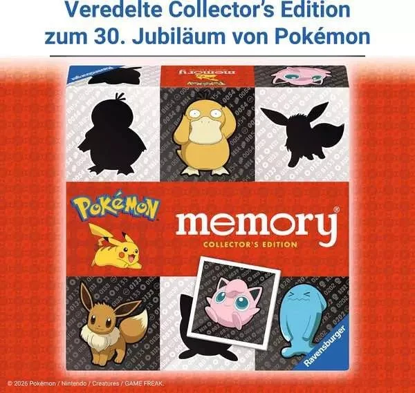 Memory Pokémon Collector's Edition – Silhouetten & Farbmotive im Set