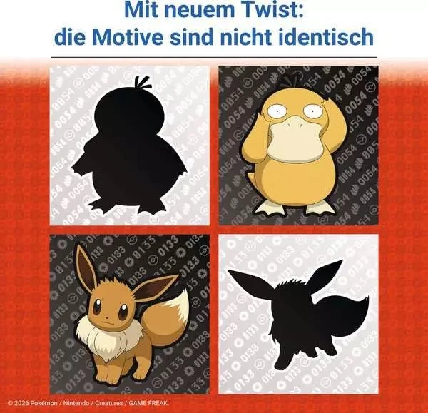 Memory Pokémon Collector's Edition – Silhouetten & Farbmotive im Set