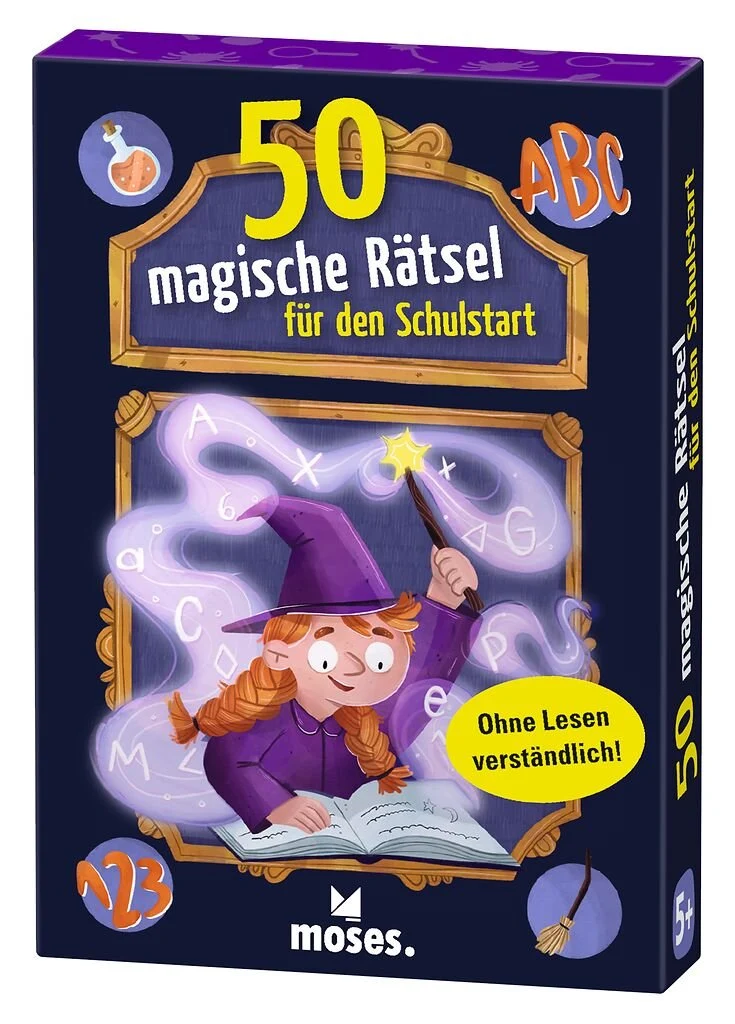 Rätselkarten 50 magische Rätsel für den Schulstart – Moses