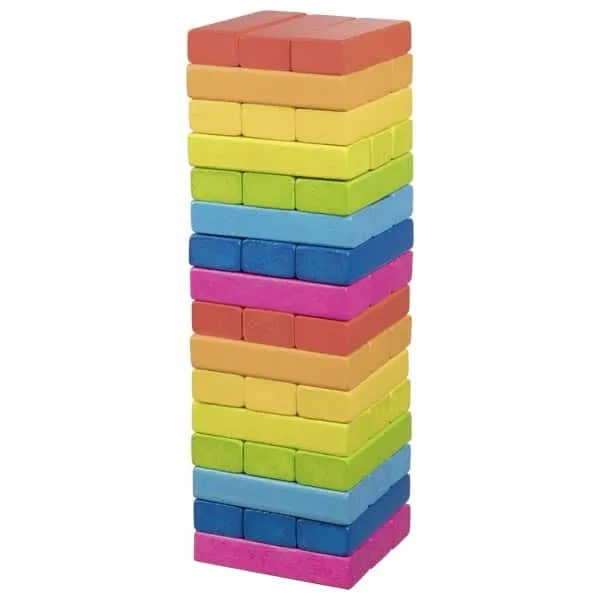 Geschicklichkeitsspiel Wackelturm Regenbogen