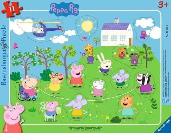 Kinderpuzzle – Peppa Wutz – 11 Teile ab 3 Jahren