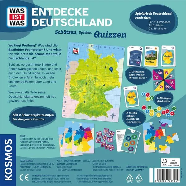WAS IST WAS - Entdecke Deutschland: Schätzen - Spielen - Quizzen