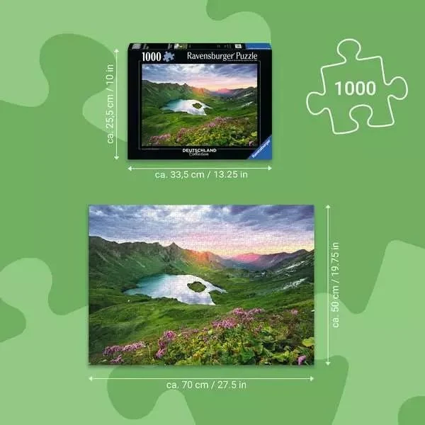 Erwachsenenpuzzle Allgäuer Bergsee – 1000 Teile